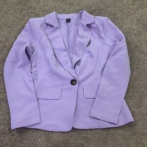 SHEIN Light Purple Blazer